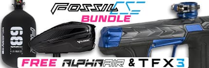 HK Army Fossil CS3 Paintball Gun w/ Free Alpha Air Tank & TFX 3 Loader