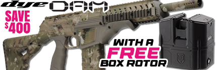 Dye DAM Tactical Paintball Gun w/ Free Box Rotor - DyeCam