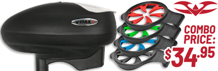Valken V-Max Plus+ Paintball Loader w/ 4 Speed Feeds